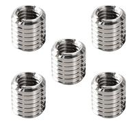 YYIGVMO 5 Pezzi Inserti Filettati da M14x2 Maschio a M10x1.5 Femmina, Lunghezza 15mm, Inserti Filettati Adattatori Riduzione Dado in Acciaio Inox, per Mobili, Automobili