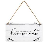 YYIUUK Divertente cartello vintage in metallo con scritta "Happiness is Homemade Chalkboard" Modern Farmhouse Art 30,5 x 40,5 cm Suitab cartelli divertenti regalo in legno da appendere cartello