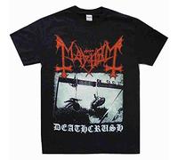 YYJ Mayhem Deathcrush Black S-3Xl Metal Band Men T-Shirt