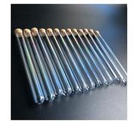 YYJzsw 100 provette da laboratorio in plastica trasparente da 15 x 150 mm con tappi di sughero