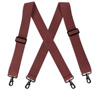 YYKSYDPT Bretelle da Uomo Vintage Regolabili Con Ganci Girevoli Pesanti, Elastiche X-Back 5 cm di Larghezza per Costume Natalizio Tuxedo Jeans