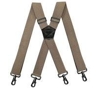 YYKSYDPT Bretelle Eleganti Regolabili X-Back 4 Moschettoni Girevoli per Carichi Pesanti, Elastiche Larghe 3,8 cm Costume Tuxedo Abito Jeans