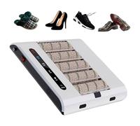 YYLHJW Macchina per la Pulizia della Suola, lucidatrice per Scarpe a Doppio tampone con sensore Automatico 260 Giri/min per Officina Senza Polvere Domestico