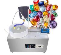 YYLHJW Rettificatrice per sfaccettature di Gemme 180W, 3000 Giri/min, smerigliatrice Piatta per Gioielli, lucidatrice per Roccia, lucidatrice angolare (220V)