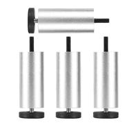 YYLMKMFC Gambe da tavolo nere/argento/oro in metallo, piedini di supporto for mobili da 4 pezzi, gambe di ricambio for mobili fai-da-te(Silver,20cm(7.9in))