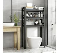 YYLMKMFC Mensola for WC multilivello ad alta capacità, mensola for WC a colonna rinforzata e allargata, spaziatura tra i ripiani regolabile.(70cm/27.6in)