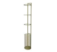 YYLMKMFC Portaoggetti for Attrezzature Sportive for Racchette da Tennis e Badminton Espositore for Palline a Doppio/Triplo Strato(Gold,21 X 26 X 133cm)