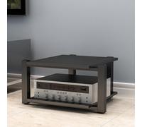 YYLMKMFC Rack audio for armadio AV - Supporto multimediale stereo da 65 cm, ripiano for giradischi, torre audio for casa, ufficio e teatro(Black,40cm/15.7in)