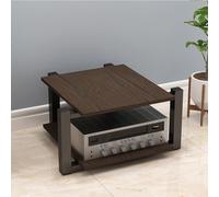 YYLMKMFC Rack audio for armadio AV - Supporto multimediale stereo da 65 cm, ripiano for giradischi, torre audio for casa, ufficio e teatro(Brown,40cm/15.7in)