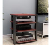 YYLMKMFC Rack audio for armadio AV - Supporto multimediale stereo da 65 cm, ripiano for giradischi, torre audio for casa, ufficio e teatro(Red,90cm/35.4in)