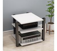 YYLMKMFC Rack audio for armadio AV - Supporto multimediale stereo da 65 cm, ripiano for giradischi, torre audio for casa, ufficio e teatro(White,65cm/25.6in)