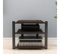 YYLMKMFC Rack audio for armadio AV - Supporto multimediale stereo da 65 cm, ripiano for giradischi, torre audio for casa, ufficio e teatro(Brown,65cm/25.6in)