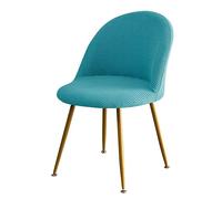 YYLPART Elasticizzato Coprisedia con Schienale 2/4/6 Pezzi Fodere Coprisedia Elegante per Sala da Pranzo Ufficio Coprisedia con Schienale Rotondo Jacqaurd Lavabile(L,4PCS)