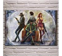 YYLPLLE Jigsaw Puzzles per Adulti 1000 Pezzi Lupin III Anime Girls Men Fantasy Art Poster Pittura Regali per Le Donne 50X75Cm