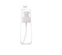 YYLUOYANG Spruzzino Nebulizzatore Bottiglie Spray a Nebbia fine da 30 ml, 60 ml, 80 ml e 100 ml, Bottiglie di plastica, ricariche for Bottiglie d'Acqua(100ml Clear Sprayer)