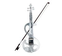 YYMM Violino Elettrico Trasparente, con Funzione Bluetooth Violin Strumenti Musicali Crystal Classic Struments Struments Struments Violino con violini di Cristallo Leggero a LED colorato