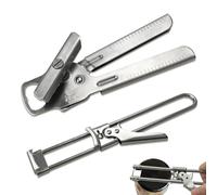 YYMT 2pcs Apribottiglie In Acciaio Inossidabile, Apriscatole Manuale Regolabile, 2 in 1 Apri Barattoli per Facile Utilizzo, Multifunzione Apri Barattolo per Cucina, Ristorante, Anziani, Donne, Artrite