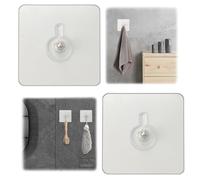 YYMT Set di 24 Viti Adesive Extra Forti, Ganci da Parete Autoadesivi Senza Foratura per Piastrelle, Trasparenti e Impermeabili, per Appendere Quadri, Poster, Decorazioni in Bagno, Cucina e Ripostiglio