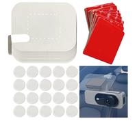 YYMT Set di cuscinetti adesivi e pellicole per dash cam, 16 cuscinetti biadesivi e pellicola elettrostatica per parabrezza auto, set di cuscinetti adesivi con 20 cuscinetti biadesivi da 25 mm per