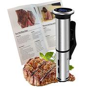 YYNN Sous Vide Garer, Stick circolatore termico a immersione con controllo preciso della temperatura e del tempo, in acciaio inossidabile e interfaccia digitale, con ricettario, temperatura e timer