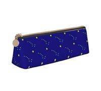 Yyoretp Alaska State Flag Print Semplice Triangolare Penna caso di immagazzinaggio del sacchetto per forniture per ufficio, cosmetici, articoli da toeletta, bianco, Taglia unica, Beauty Case