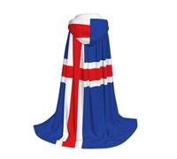 Yyoretp Bandiera dell'Islanda Stampa Mantello Con Cappuccio Per I Giovani con Halloween Natale Cosplay Con Cappuccio Mantello Costume