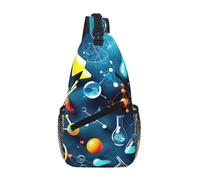Yyoretp Borsa a tracolla con stampa astratta scienza chimica zaino a tracolla per viaggi escursionismo arrampicata
