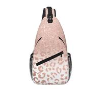 Yyoretp Borsa a tracolla con stampa glitter oro rosa zaino a tracolla per viaggi escursionismo arrampicata