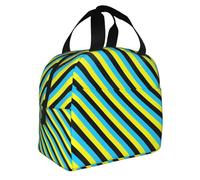 Yyoretp Borsa bento con stampa con bandiera isolata del sultanato di Burongan, borsa per il pranzo resistente all'acqua ispessita in alluminio portatile