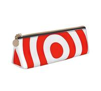 Yyoretp Design Target Stampa Semplice Triangolare Penna Caso Sacchetto di Immagazzinaggio per Forniture per Ufficio, Cosmetici, Articoli da toeletta, bianco, Taglia unica, Beauty Case