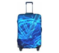 Yyoretp DNA Chain Photo Print Copertura elastica per bagagli, copertura protettiva per valigia con cerniera, adatta per 45-81 cm., bianco, S