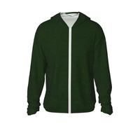 Yyoretp Giacca con cappuccio con protezione solare con stampa floreale verde cacciatore, leggera e sportiva a maniche lunghe, Nero , XXL