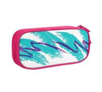 Yyoretp Grande capacità 90's Cup Design stampa matita caso, doppio strato cerniera trucco sacchetto matita box organizer., rosa, Taglia unica, Beauty Case
