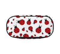 Yyoretp Grande capacità coccinella stampa matita caso grande matita sacchetto cancelleria penna borsa per forniture per ufficio