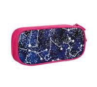 Yyoretp Grande capacità Glow in The Dark stampa Pencil Case, doppio strato cerniera trucco sacchetto matita box organizer., rosa, Taglia unica, Beauty Case