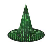 Yyoretp hacker era Stampa Halloween Costume Strega Cappello di Natale Cappelli per Cosplay Carnevale partito Decorazione
