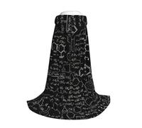 Yyoretp Mantello lungo con cappuccio con illustrazione astratta della scienza chimica con stampa 3D per bambini con costume di carnevale Halloween Cosplay Fancy Costume