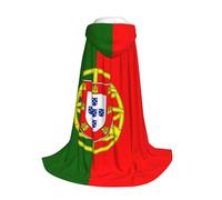 Yyoretp Mantello lungo con cappuccio con stampa bandiera portoghese per bambini, per carnevale, Halloween, cosplay