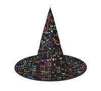 Yyoretp Matematica Formula Stampa Halloween Costume Strega Cappello Adulti Carnevale Cosplay partito Costume Accessori