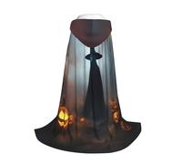 Yyoretp Rainbow Halloween Ghost Witch Hat Spiders stampa mantello con cappuccio mantello lungo per bambini con Carnevale Halloween Cosplay Costume