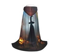 Yyoretp Rainbow Halloween Ghost Witch Hat Spiders Stampa Mantello Con Cappuccio Per i giovani con Halloween Natale Cosplay Con Cappuccio Mantello Costume