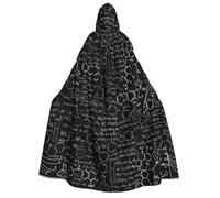 Yyoretp Unisex Astratto Scienza Chimica Illustrazione Stampa 3D adulto mantello con cappuccio accappatoi mantelli per Halloween cosplay morte vampiro costumi