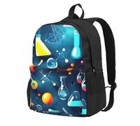 Yyoretp Zaino casual per donne e uomini, con stampa astratta, scienza, chimica, zaino per computer da viaggio e lavoro