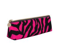 Yyoretp Zebra, tigre, leopardo, rosa, semplice, triangolare, astuccio per penne per ufficio, cosmetici, articoli da toeletta, bianco, Taglia unica, Beauty Case