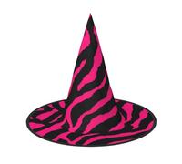 Yyoretp Zebra Tigre Leopardo rosa Stampa Halloween Costume Strega Cappello Adulti Carnevale Cosplay partito Costume Accessori