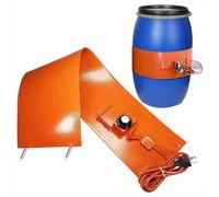 YYRHD-CZ Cuscinetto Riscaldante in Silicone per Fusti Metallici, Riscaldatore per Fusti di Petrolio con Controllo Costante della Temperatura, 18-200L(120L 250x1360 1700W)