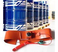 YYRHD-CZ Riscaldatore per Fusti di Olio in Metallo con Controllo della Temperatura, Cuscinetto Riscaldante Elettrico in Silicone, Adatto per Uso Industriale(Knob Control,120L 250 * 1360 1700W)