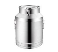 YYRHD-CZ Serbatoio per Il Trasporto del Latte in Acciaio Inossidabile, Secchio per La Conservazione del tè Liquido con Coperchio di Chiusura Ermetica, Secchio Portatile per Camper(20L)