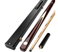 YYRHD-CZ Stecca da Biliardo Nera n. 8, Lunghezza Tre Quarti, 19 Once, Dimensione della Testa 10,2 mm/11,5 mm, Stecca in Due Pezzi, Diametro dell'impugnatura Circa 29,5 mm.(Flannel Rod Box 11.5mm)