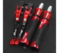 YYSMO Accessori Moto Leve Frizione Freno Regolabili Regolabili Manopole Manubrio Estremità Per Hon&da SH125 SH125i SH 125 125i 2008-2024 2023 2022 2021 2018 2014(Rosso)